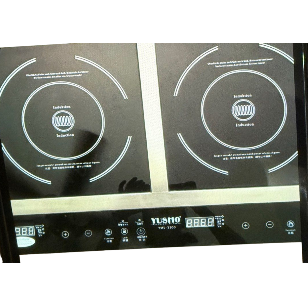 Yusho YMS-3300 2-Way Induction Cooker (1000W/1800W) L67 x W40 x D7.5cm