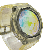 Casio G-Shock Carbon Core Guard Structure Iridescent Colour Dial Watch GA2100SRS-7A 45.4mm