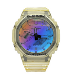 Casio G-Shock Carbon Core Guard Structure Iridescent Colour Dial Watch GA2100SRS-7A 45.4mm