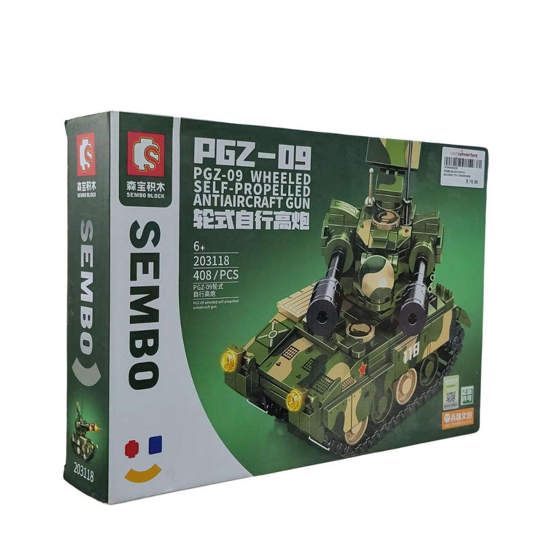 Sembo Block 20311  PGZ-09 Military Tank Block