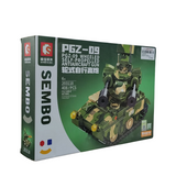 Sembo Block 20311  PGZ-09 Military Tank Block