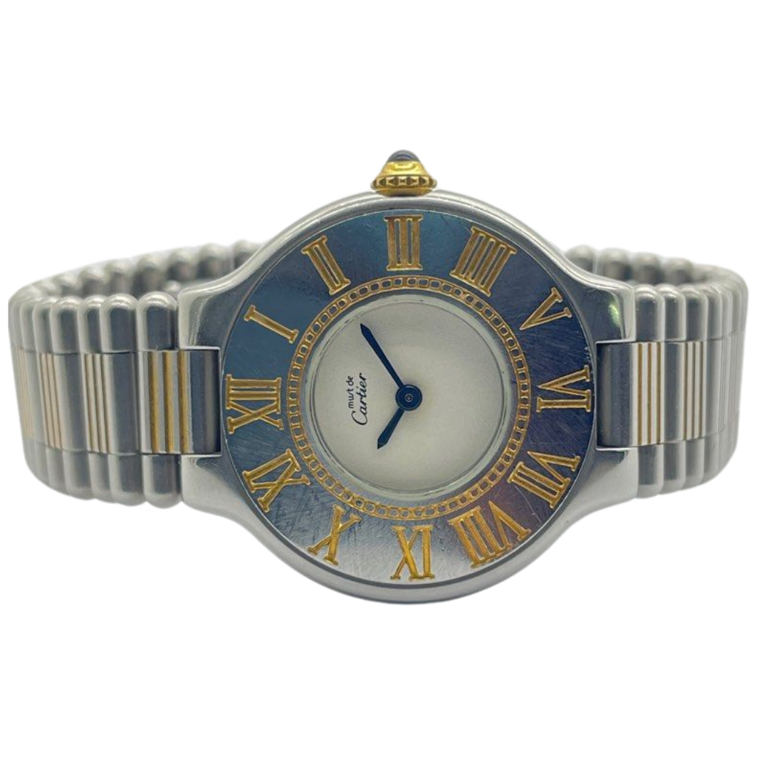 Cartier 21 Must De Cartier 28mm Steel & Gold Quartz Watch