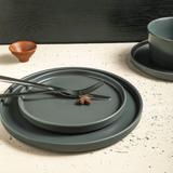 Stone Lain Coupe Stoneware Dinnerware Set, Service for 4