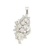 White Gold Natural Diamond Pendant