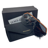 Dolce & Gabbana Black/Orange DG2234 Shield Sunglass
