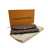 Louis Vuitton N60214 Portfeuille Emile Damier Ebene Zipper Long Wallet