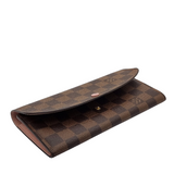 Louis Vuitton N60214 Portfeuille Emile Damier Ebene Zipper Long Wallet