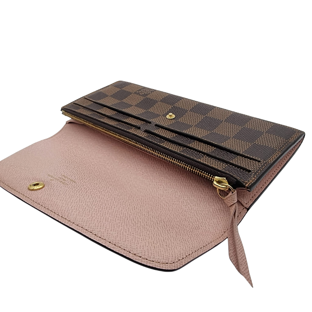 Louis Vuitton N60214 Portfeuille Emile Damier Ebene Zipper Long Wallet