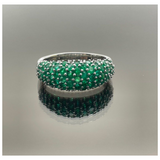 18K White Gold Emerald Ring