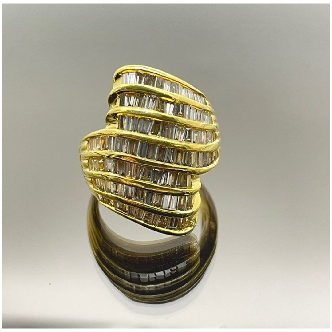 18K Yellow Gold Diamond Ring