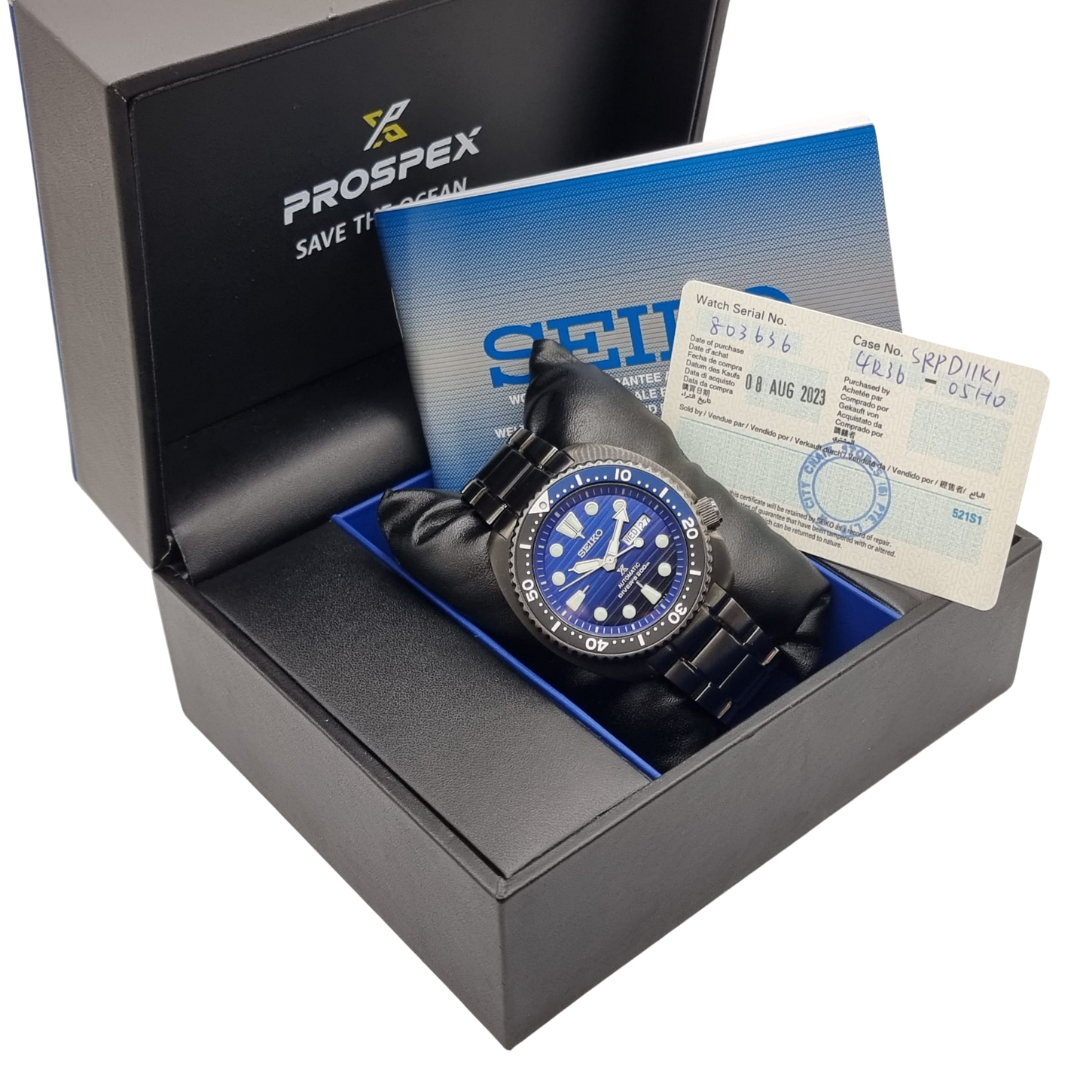 Seiko SRPD11K1 Prospex Save the Ocean Turtle Automatic Diver Watch 45m Cash Converters