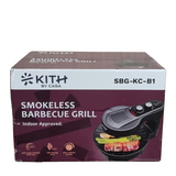 Kith SBG-KC-B1 Smokeless Bbq Grill (Knob Control) Patented 360° Auto-rotate Grill Pan