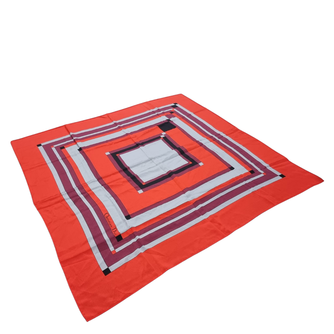 Christian Dior Scarf - Red (79 X 78cm)