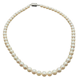 Akoya Pearl Necklace 925 Silver Clasp