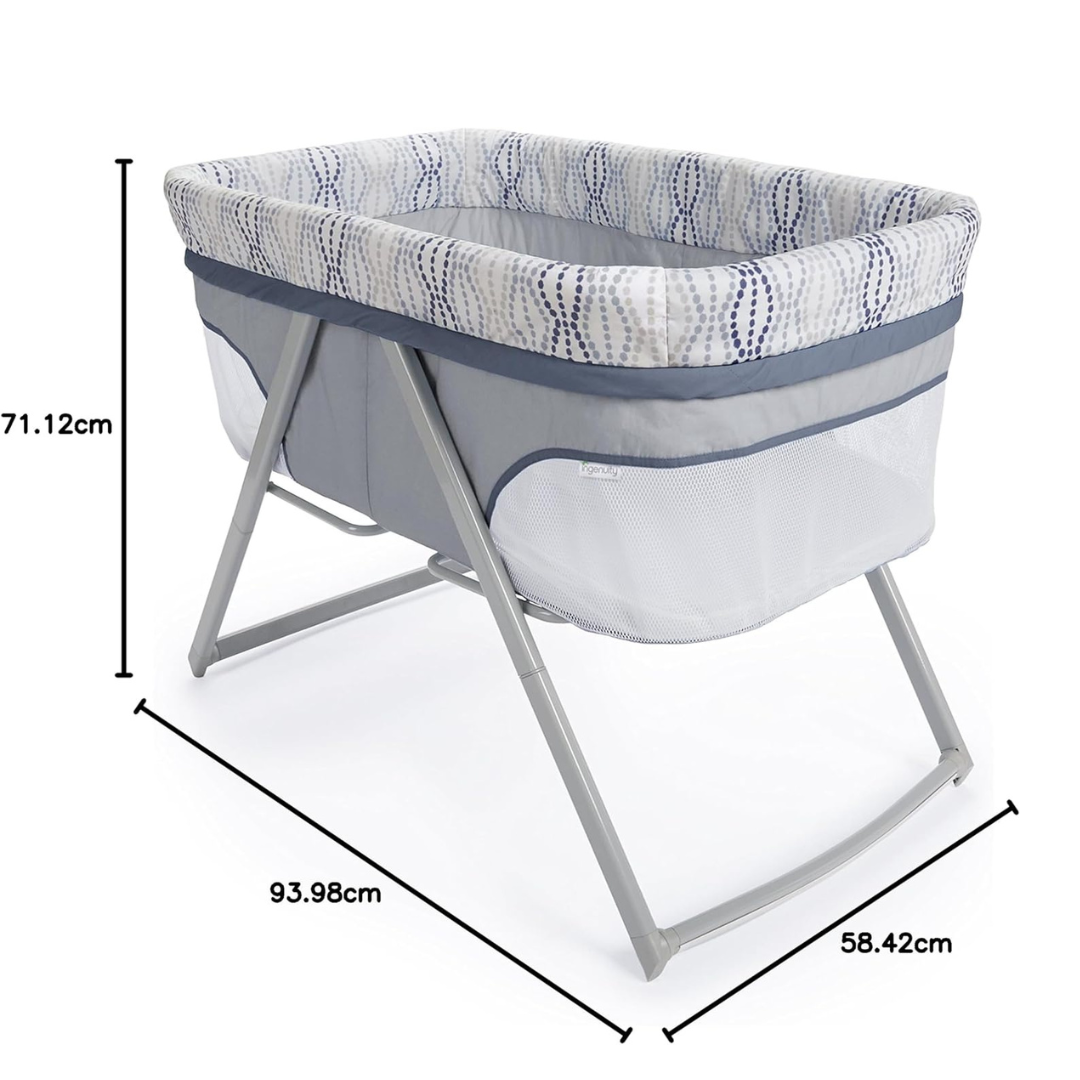 Ingenuity BS11659 Ingenuity Foldaway Rocking Bassinet Fletcher