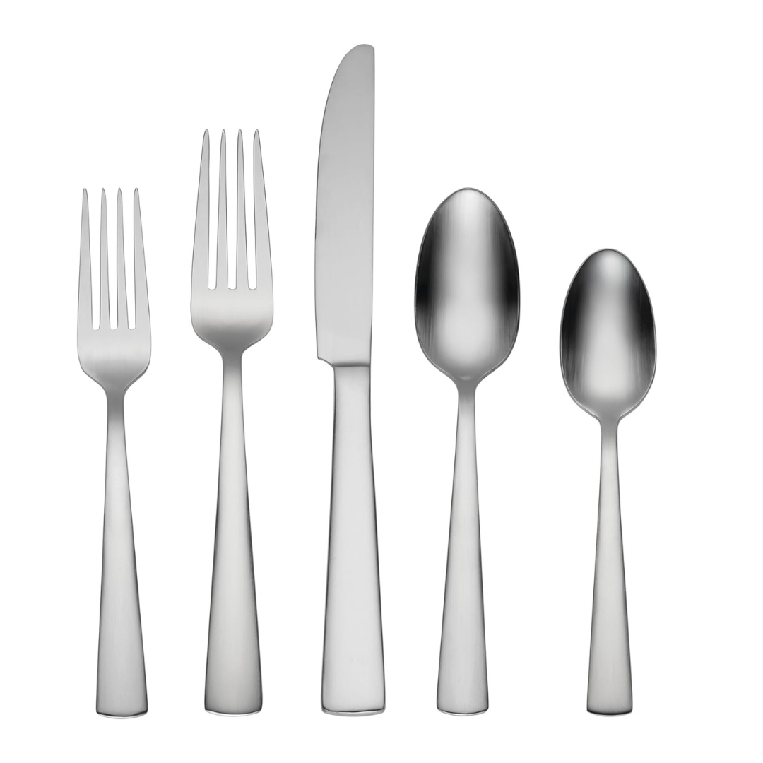 Oneida Satin Nocha 20 Piece Everyday Flatware, Service for 4, 18/0 Stainless Steel