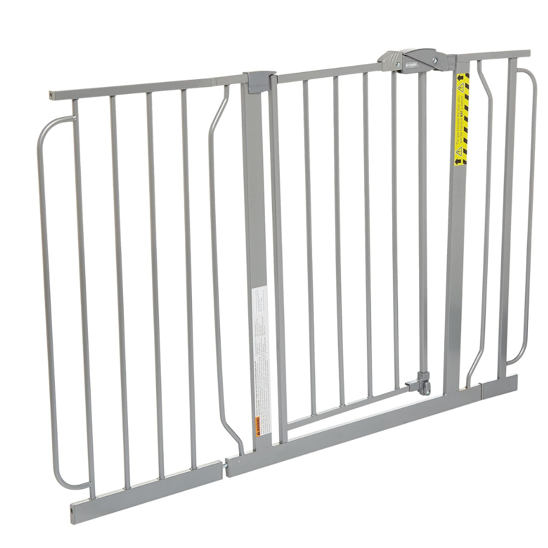 Regalo Platinum Easy Step Extra Wide Metal Walk-Through Gate L29 - 49 x H30 in