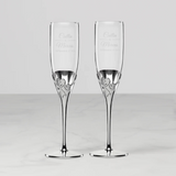 Lenox True Love Glass Flute Pair