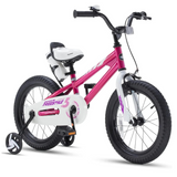 Royalbaby Kids Bike Freestyle BMX Bicycle with Training Wheels & Kickstand Fuchsia