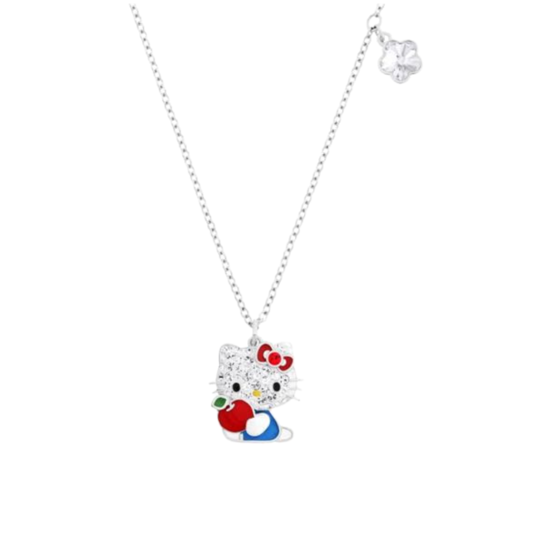 Swarovski Hello Kitty Red Apple Pendant With Chain