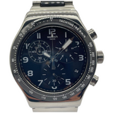 Swatch Irony 43mm Quartz Chronograph Black Dial Watch YVS441G