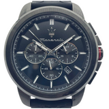 Maserati Successo 44mm Quartz Chronograph Black Dial Watch
