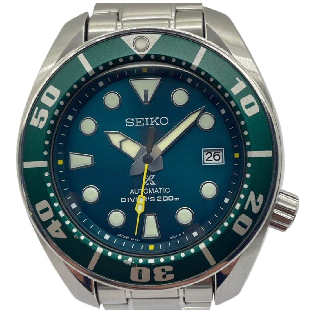Seiko Prospex Diver Scuba Sumo 44mm Automatic Green Dial Watch