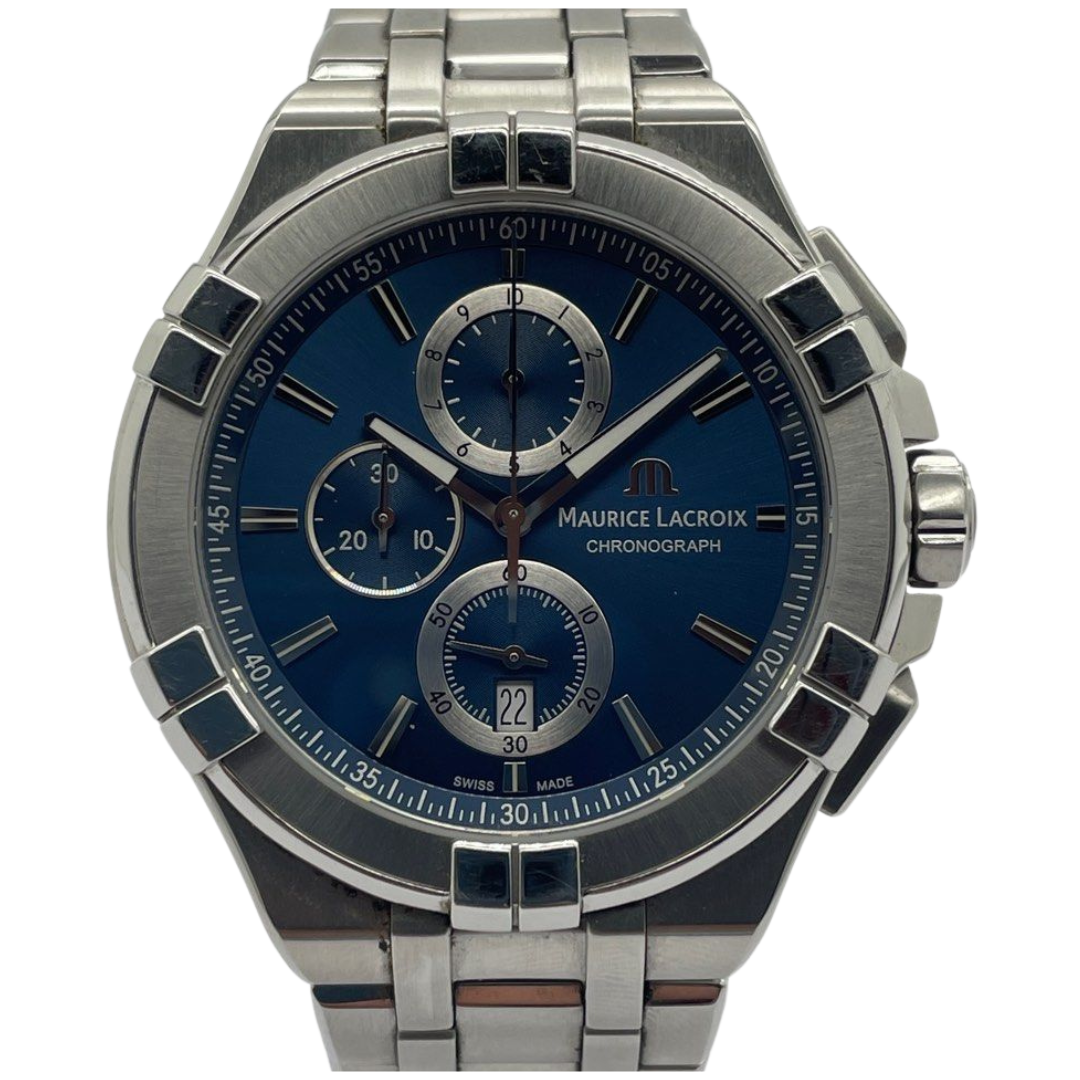 Maurice Lacroix Aikon 44mm Quartz Chronograph Blue Dial Watch