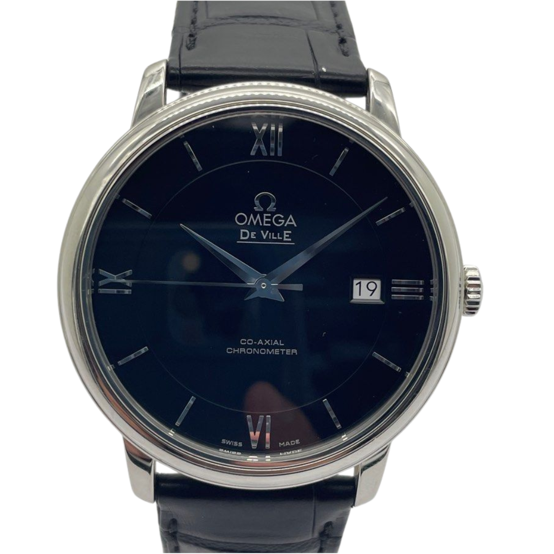 Omega De Ville Prestige Co-Axial 39.5mm Automatic Black Dial Watch