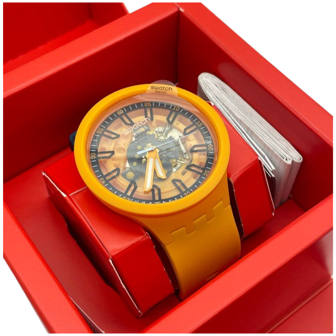 Swatch Big Bold Fresh Orange 47mm Quartz Watch