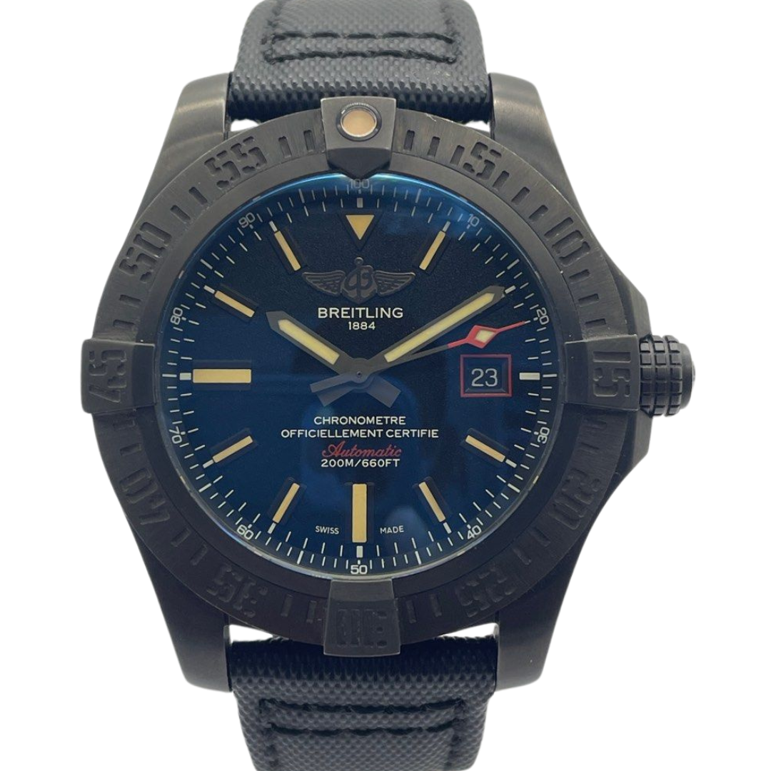 Breitling Avenger Blackbird 44mm Titanium Black Dial Watch