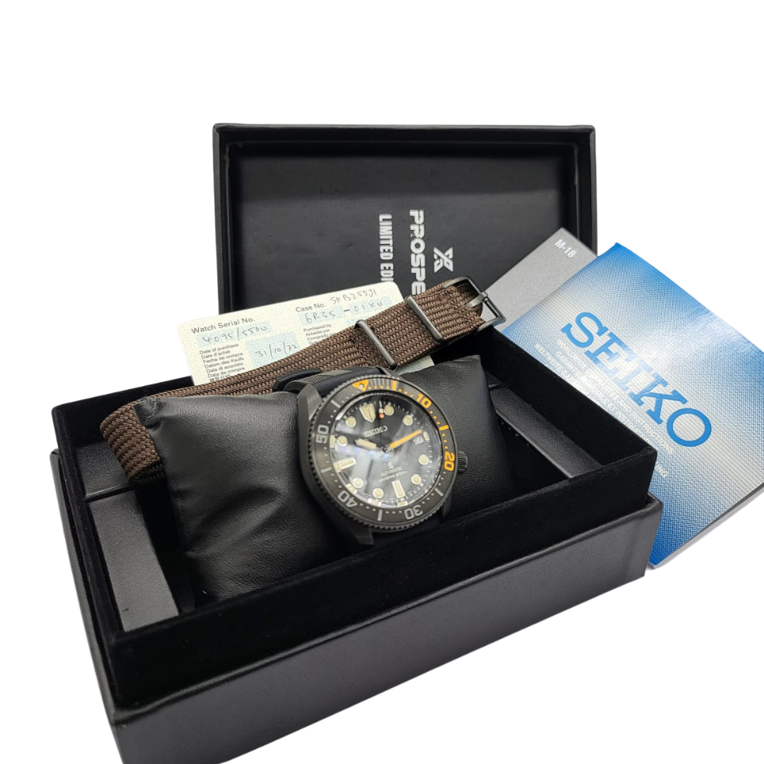 Seiko Prospex SPB255J1 Limited Edition 4095/5500 Black Series 1968 Re-creation Watch 42mm