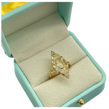 750 Yellow Gold Intan Diamond Ring