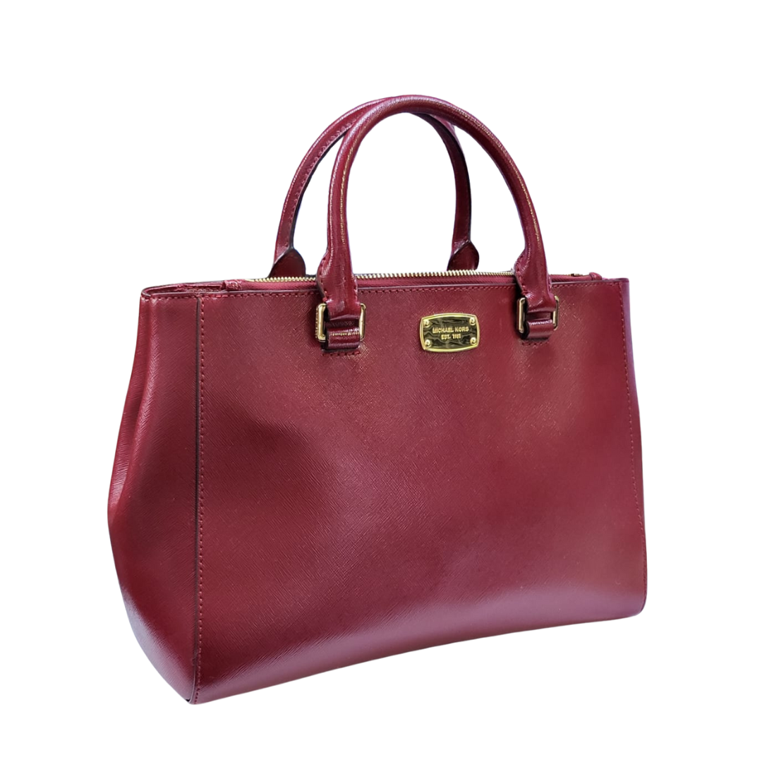 Michael Kors I-1607 H16 Tote Bag Wine Red W31cm x H22.5cm x D10cm
