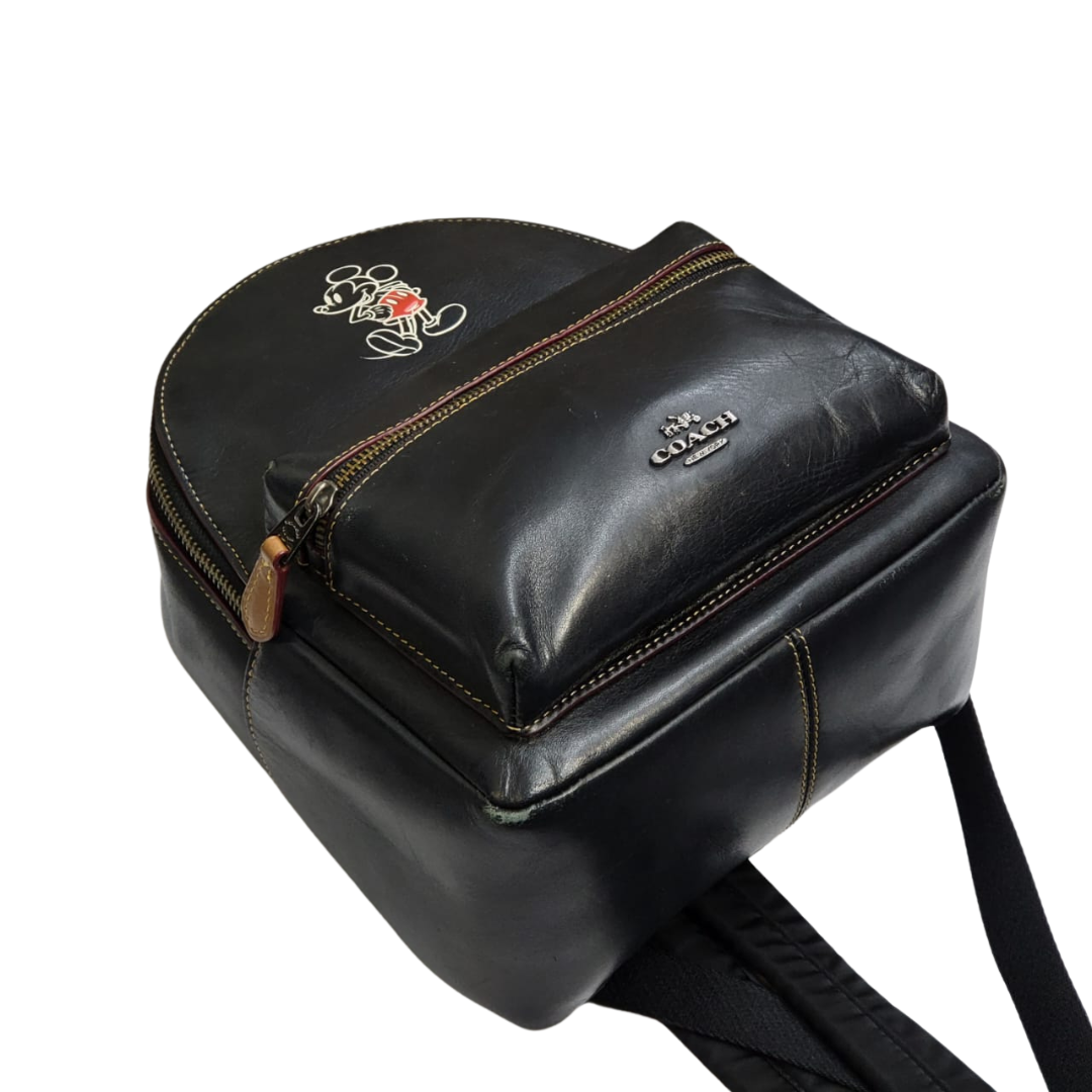 COACH x Disney Collaboration F59837 Mini Charlie Backpack Leather