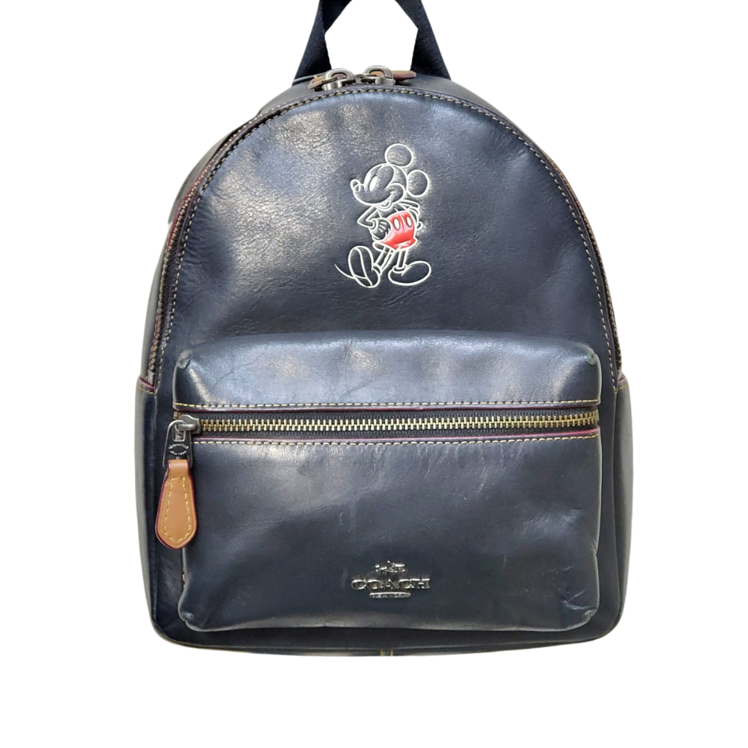 COACH x Disney Collaboration F59837 Mini Charlie Backpack Leather
