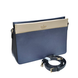 Kate Spade Leather Sling Bag Navy/Cream W26cm x H18cm x D7cm