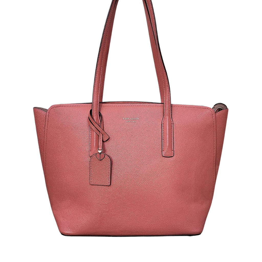 Kate Spade Leather Shoulder Bag Orange Peach W40cm x H26.5cm x 14cm