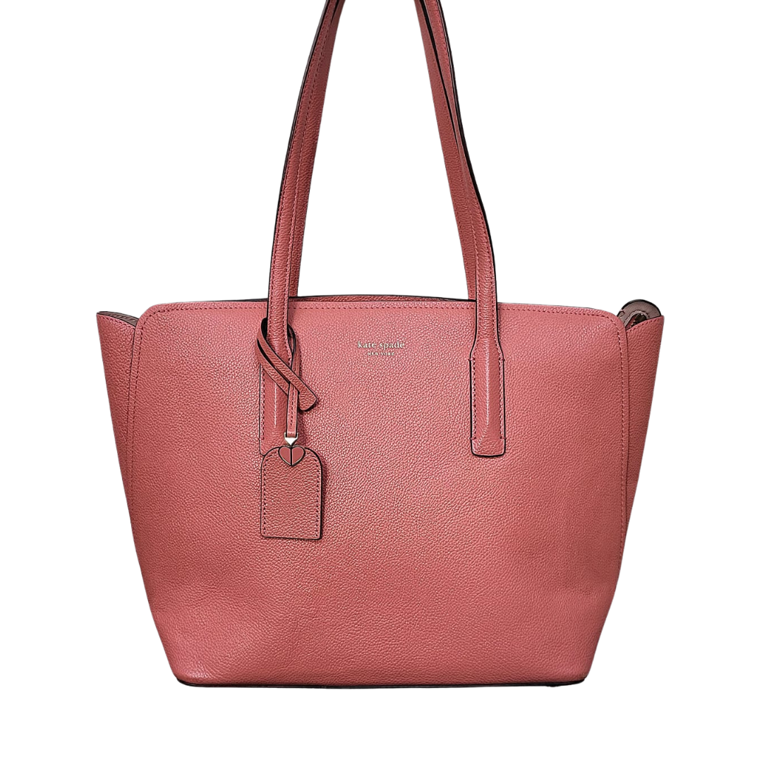 Kate Spade Leather Shoulder Bag Orange Peach W40cm x H26.5cm x 14cm