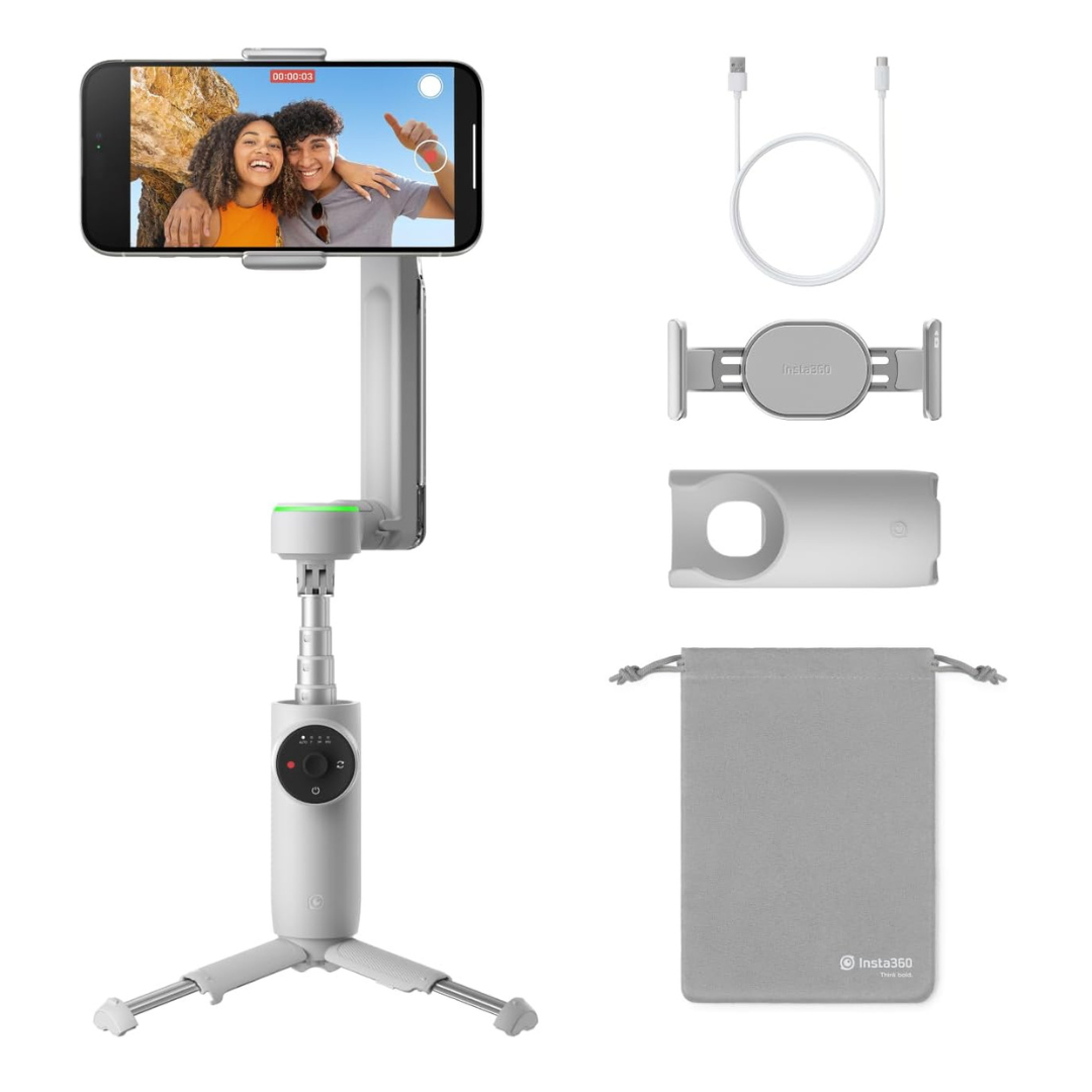 Insta360 Flow Pro - AI-Powered Gimbal Stabilizer for Smartphone