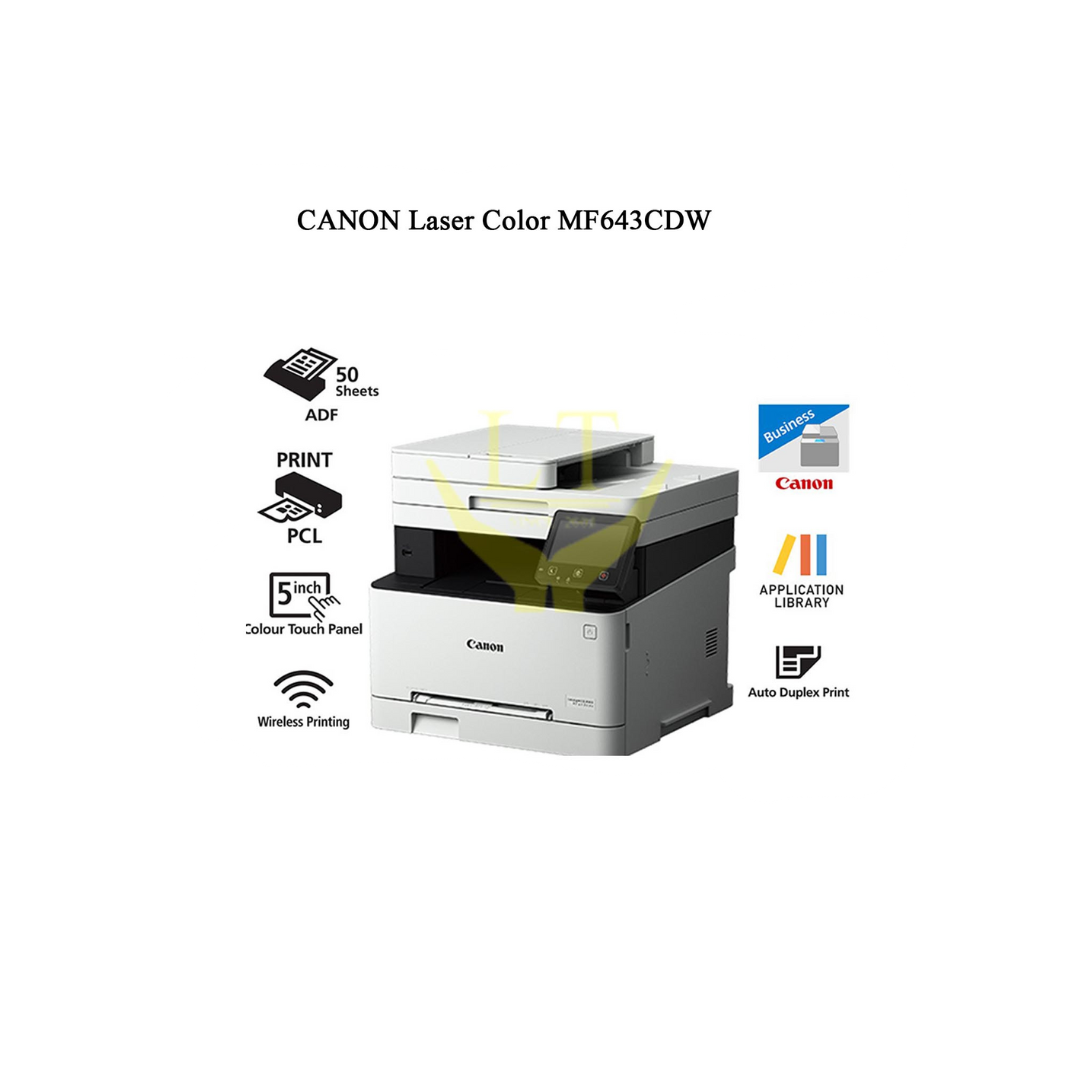 Canon imageCLASS MF643Cdw A4 Duplex All-in-One Laser Color Printer
