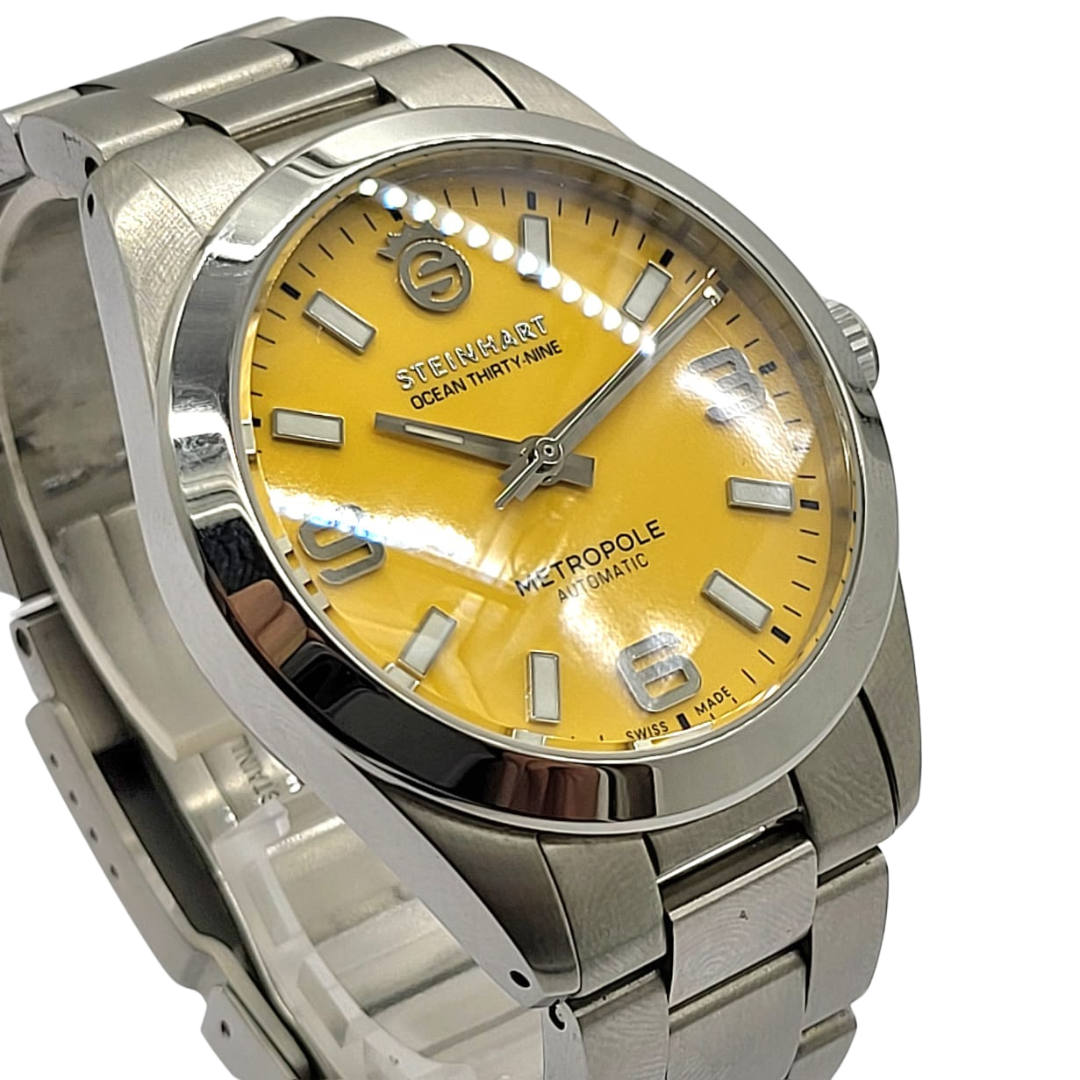 Steinhart Ocean 39 Metropole Yellow Automatic Watch 39mm