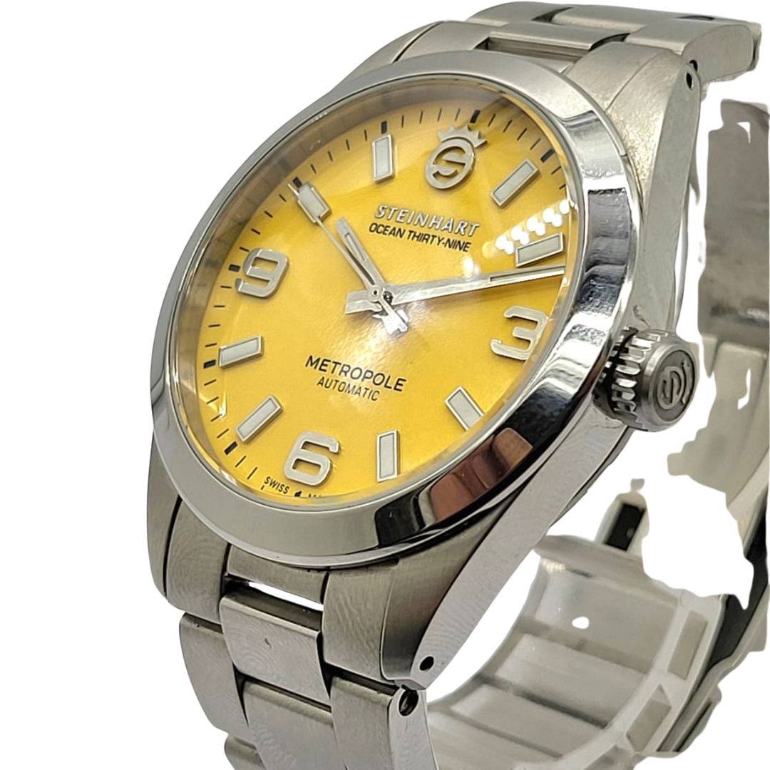Steinhart Ocean 39 Metropole Yellow Automatic Watch 39mm