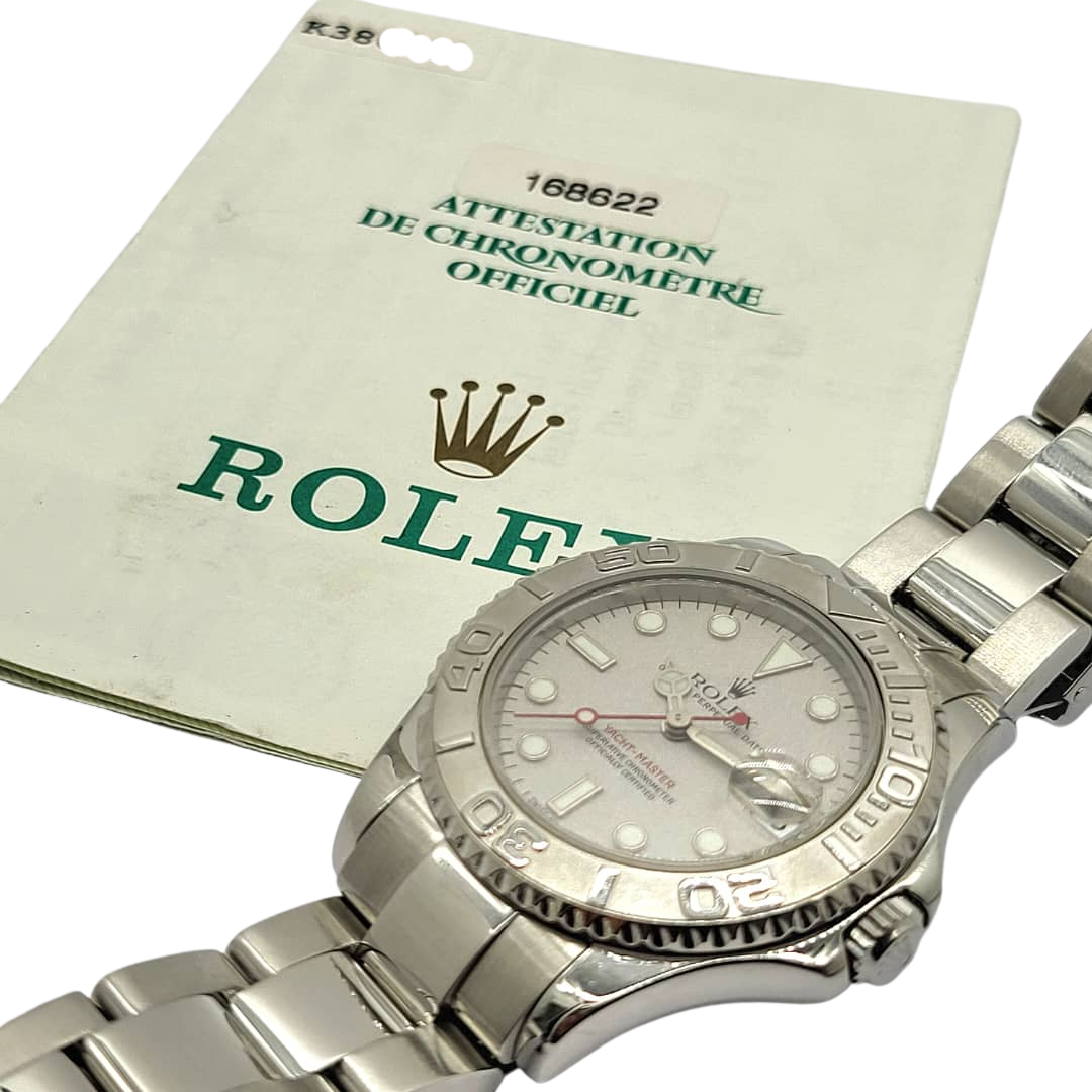 Rolex Yacht-Master 168622 Automatic Watch With Cert 35mm