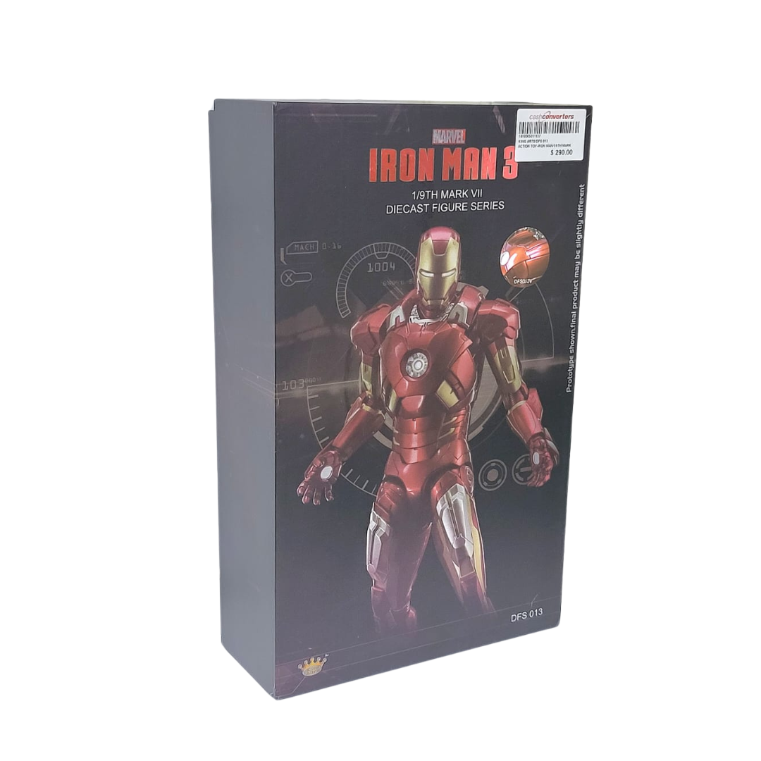 King Arts 1/9 DFS013 Alloy Movable Iron Man Mark 7 Alloy Action Figure