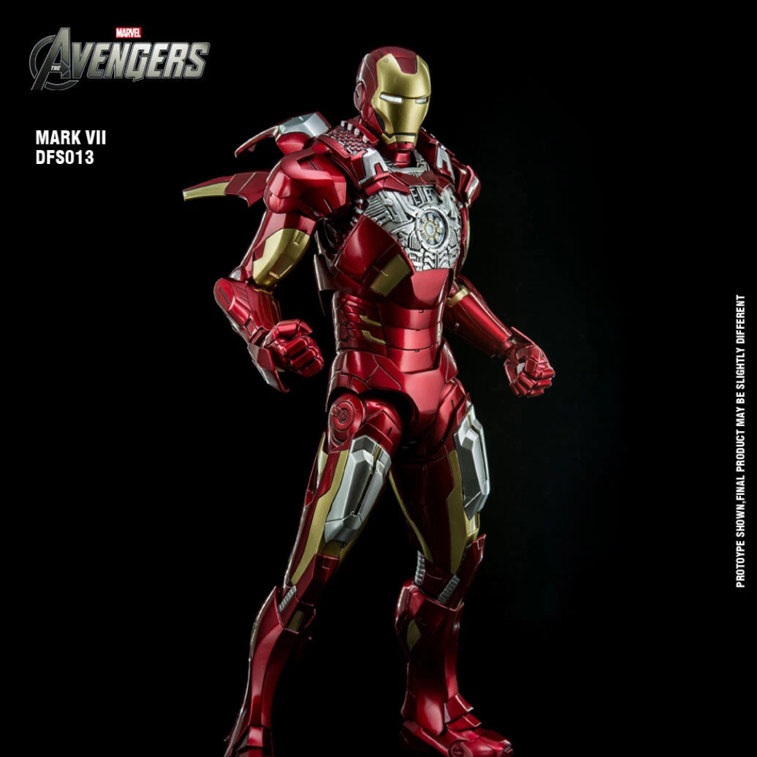 King Arts 1/9 DFS013 Alloy Movable Iron Man Mark 7 Alloy Action Figure