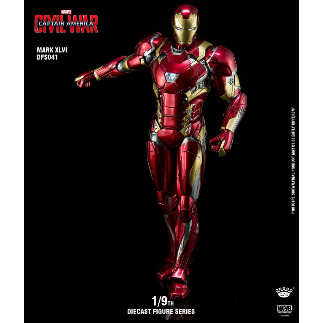 King Arts DFS041 Marvel 1/9 Diecast Figure Series Civil War Iron Man Mark 46 XLVI Main image