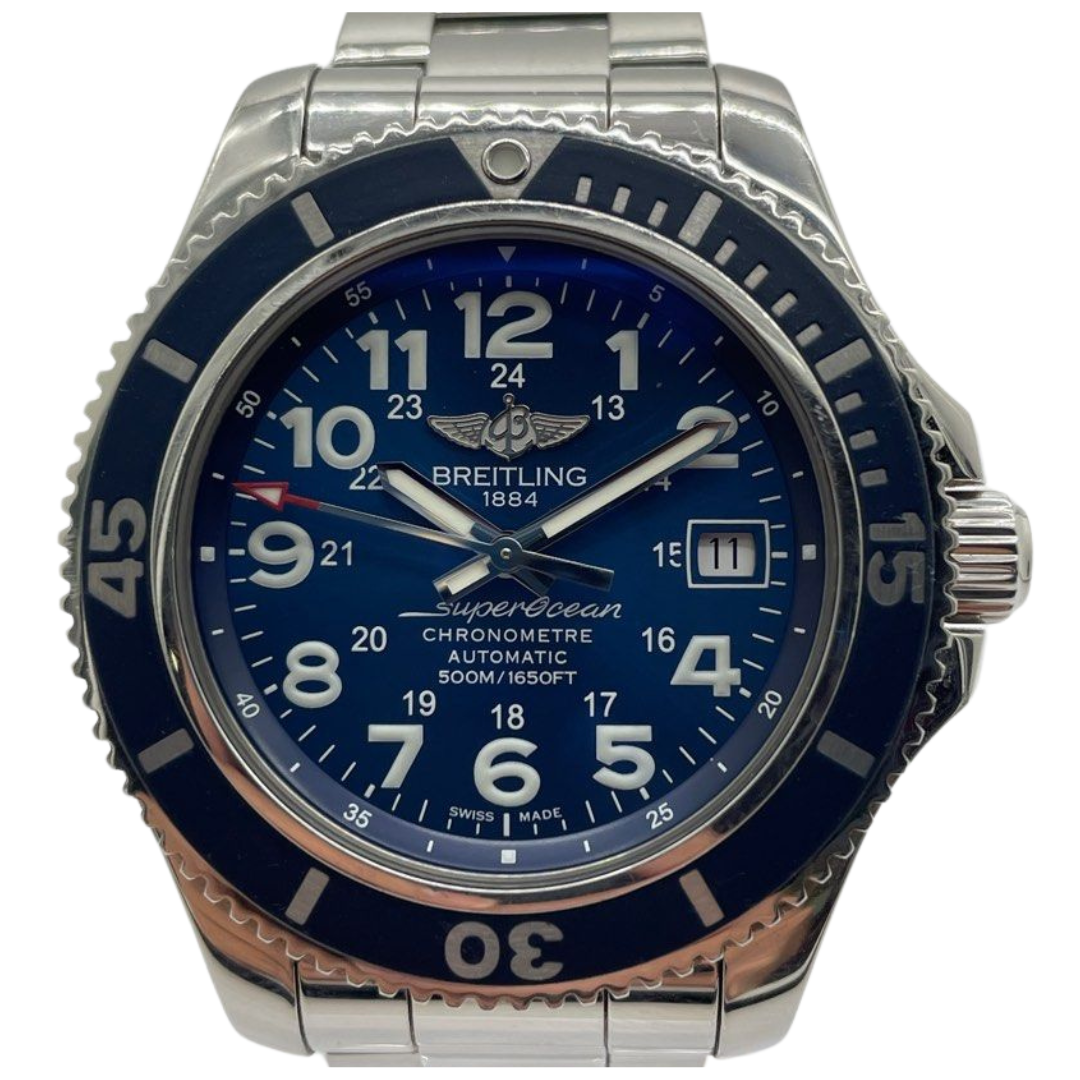 Breitling Superocean II 42mm Automatic Blue Dial Watch