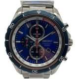 Seiko Criteria 43mm Quartz Chronograph Blue Dial Watch SNDH13P1