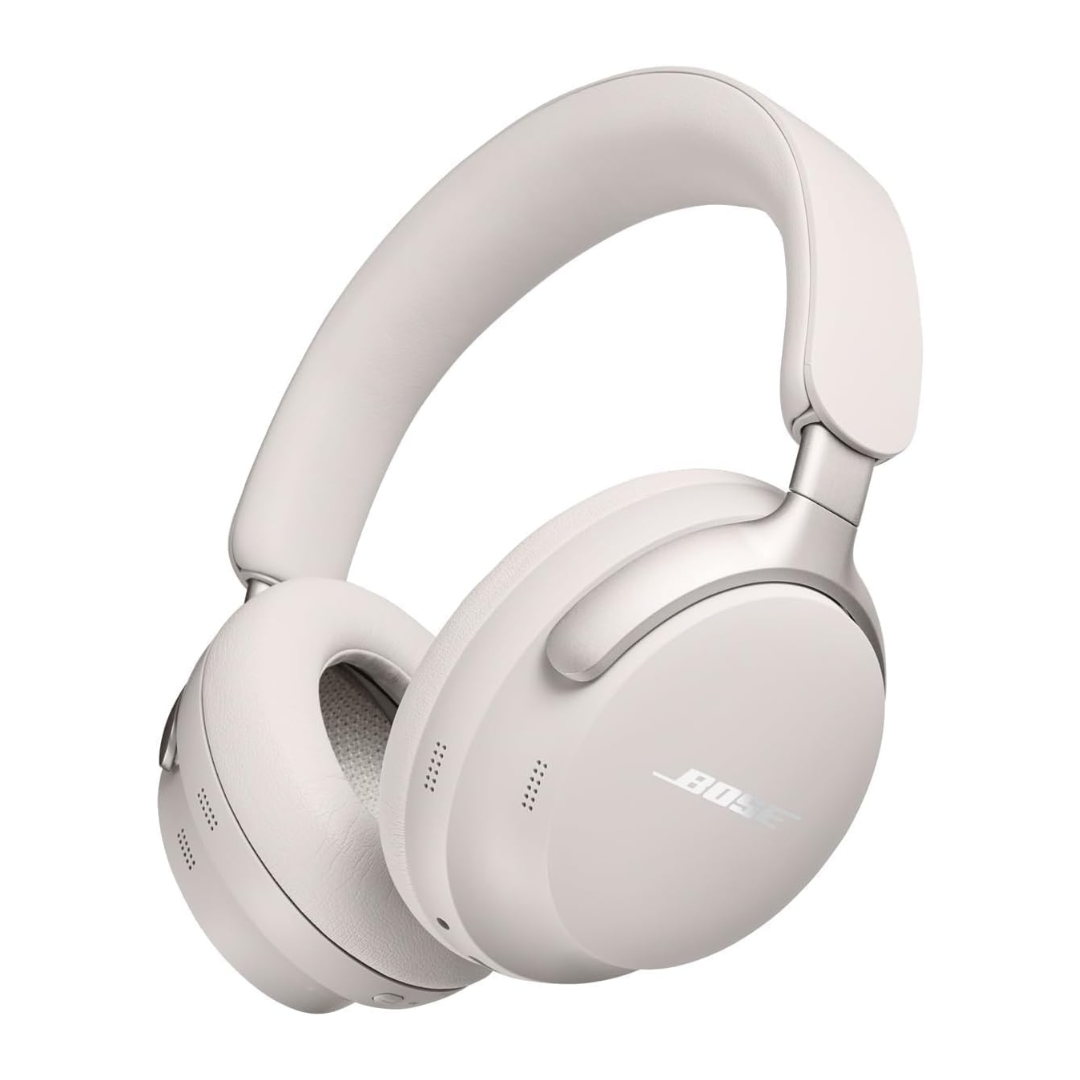Bose QuietComfort Ultra Wireless Noise Cancelling Headphones with Spatial Audio White Smoke